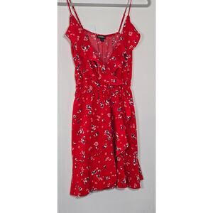 Womens red floral dress from Express. Size x-small